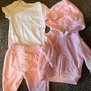 Baby girl little bear Carters outfit